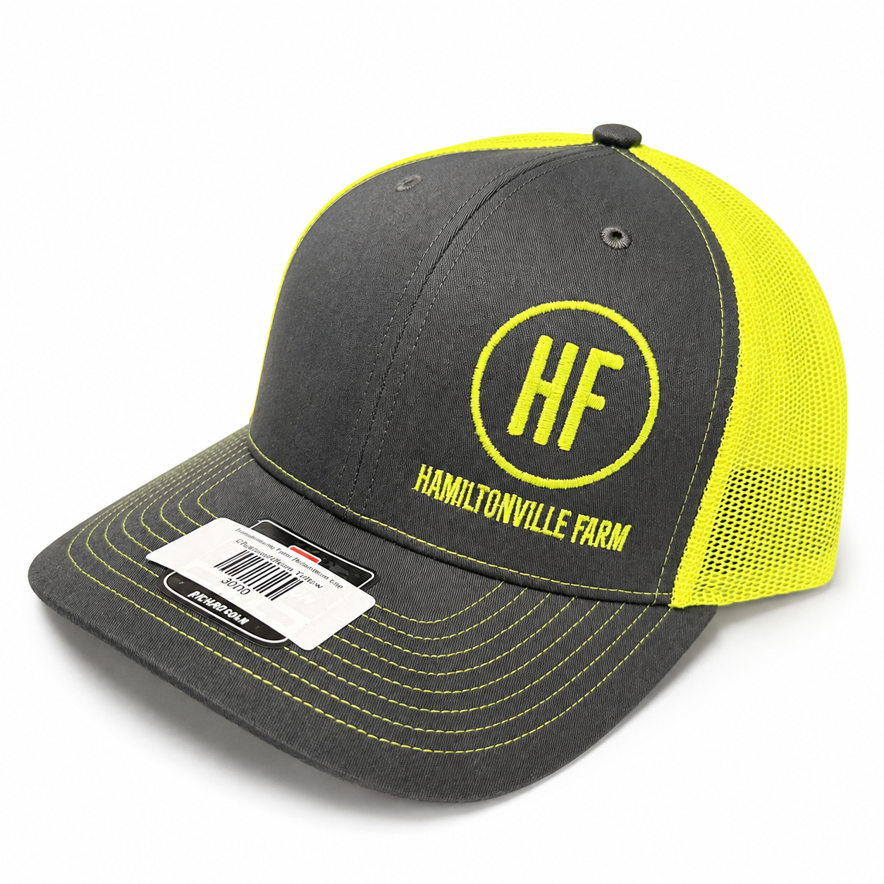 HIGH VIS Yellow Neon HF Circle Logo Hat