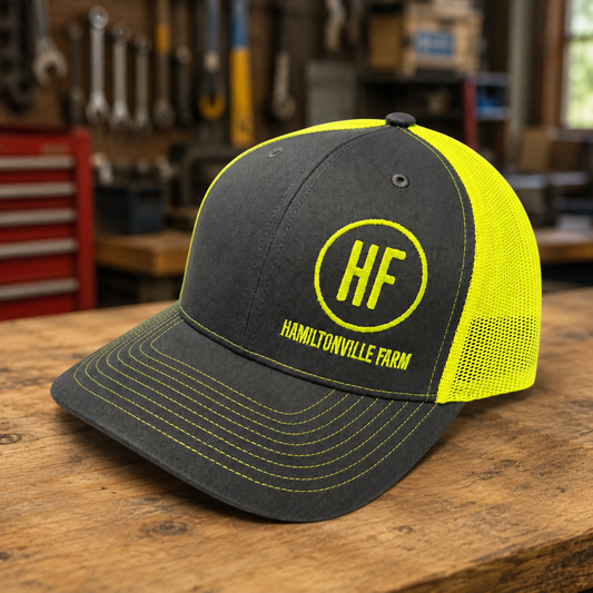 HIGH VIS Yellow Neon HF Circle Logo Hat