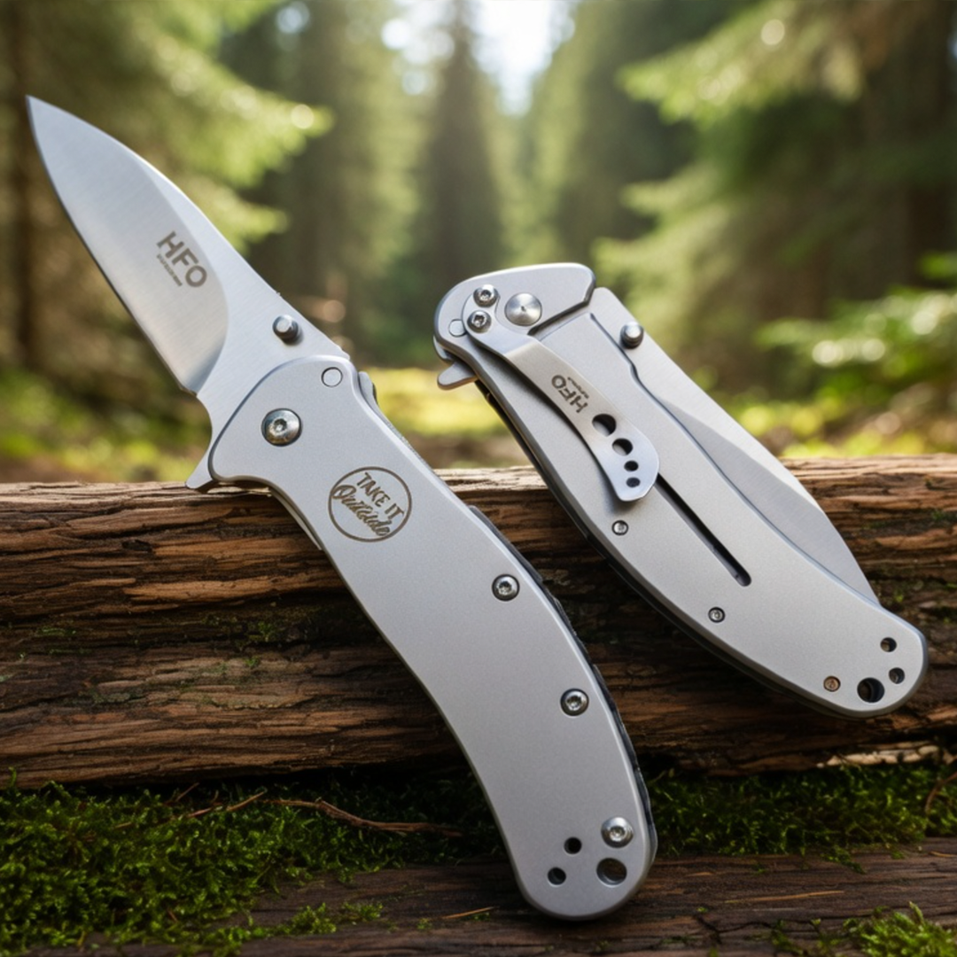 Everyday Carry Folding Knife – 3.5” Blade | Liner Lock | Pocket Clip SCRATCH AND DENT